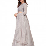 Embellished Lehenga Choli Set with Dupatta